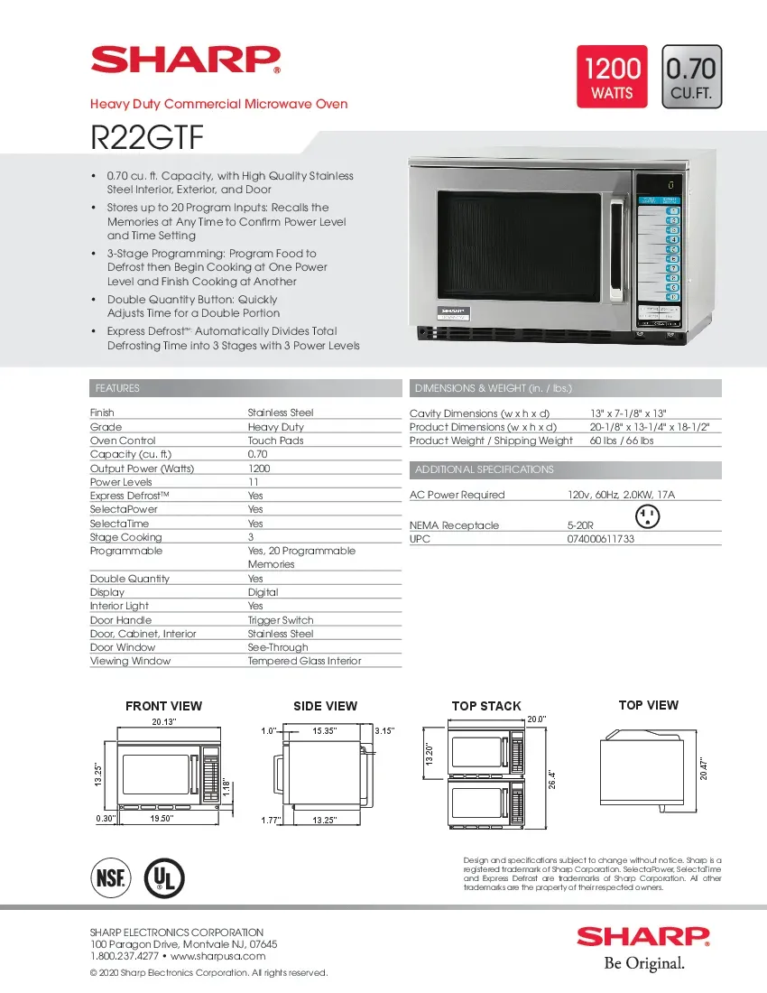 sharp-r22gtf-microwave-oven-120v-1200-watts-20-07-w-specsheet-260726b7ght6.pdf