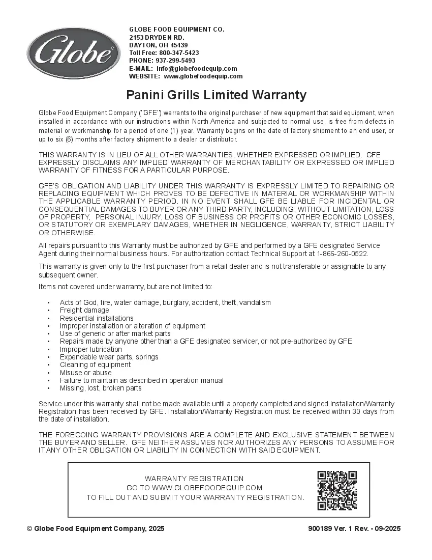 globe-gsg10-sandwich-panini-grill-120v-electric-specsheet-26100423wrqu.pdf