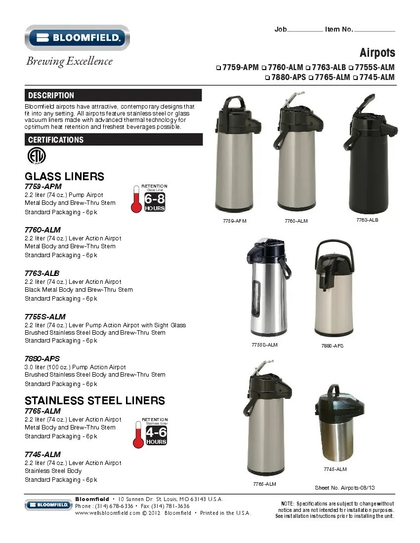 bloomfield-ind-7760-alm-airpot-74-oz-specsheet-26071264615b.pdf