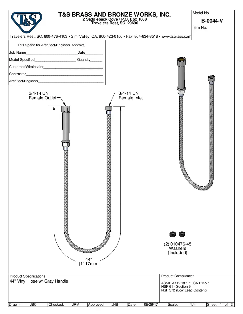 t-s-brass-b-0044-v-pre-rinse-flex-hose-gray-specsheet-260726dmx07z.pdf