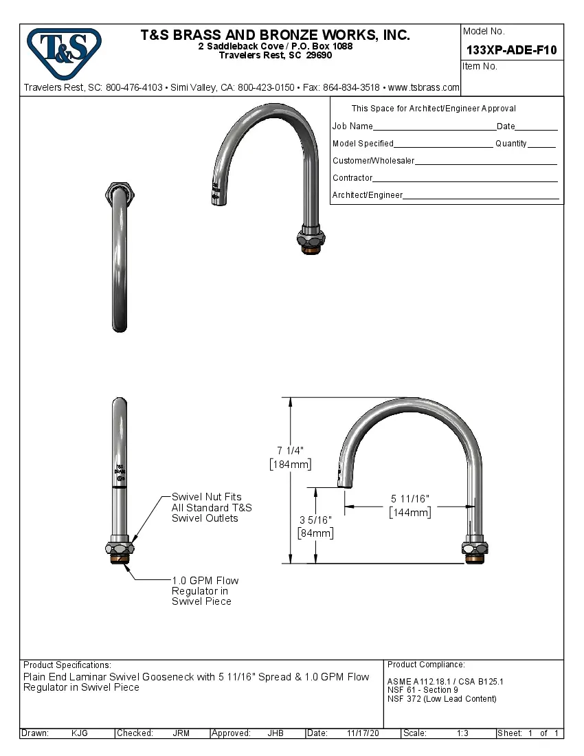 t-s-brass-133xp-ade-f10-faucet-spout-nozzle-specsheet-260823c0ineo.pdf