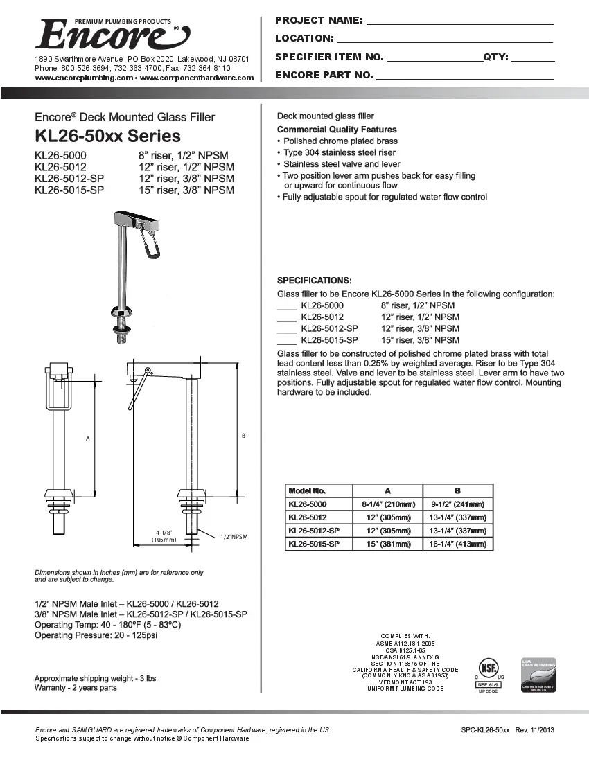 component-hardware-kl26-5015-sp-glass-filler-chrome-plated-deck-mount-specs-260802rhnejt.pdf