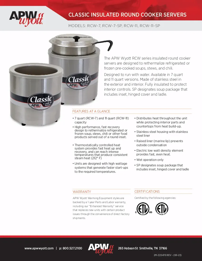 apw-wyott-rcw-11sp-food-pan-warmer-cooker-countertop-specsheet-260419g487u0.pdf