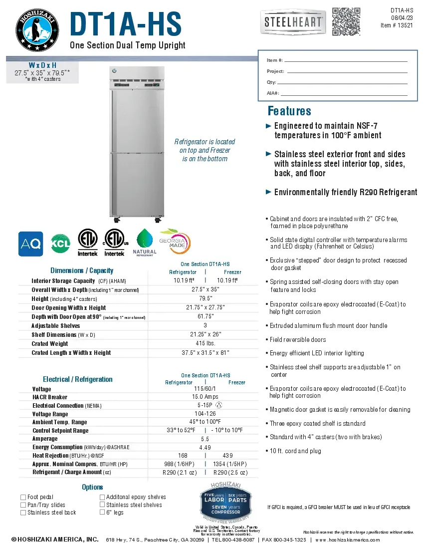 hoshizaki-dt1a-hs-refrigerator-freezer-reach-in-one-section-self-contained-260726w95ydt.pdf