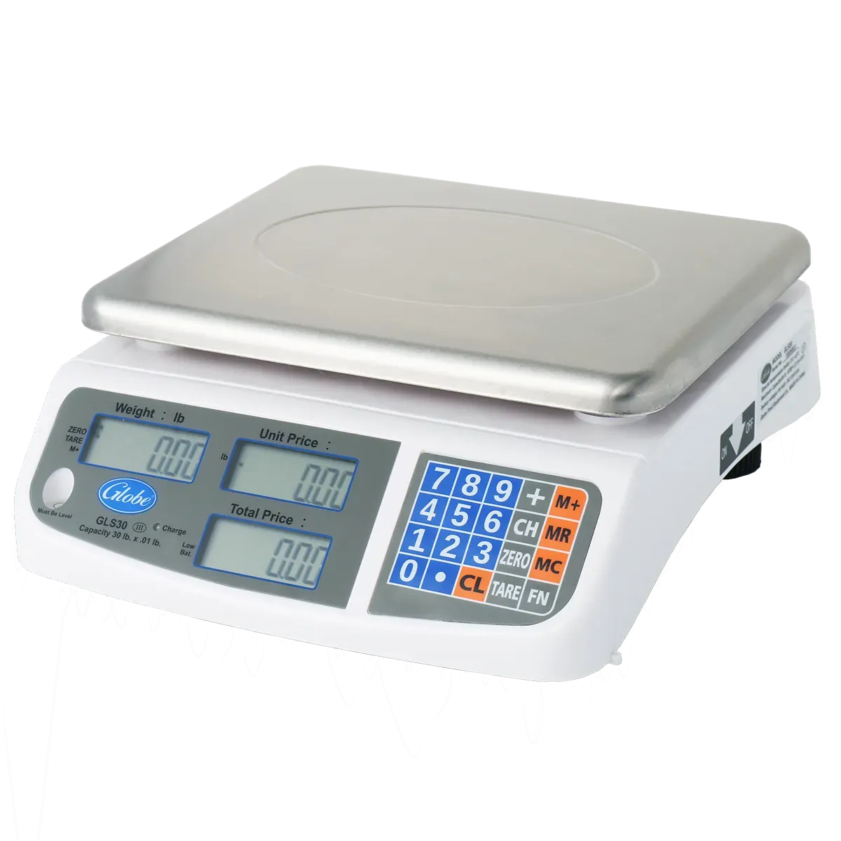 Globe GLS30, Scale, Price Computing, Electric, LCD Display