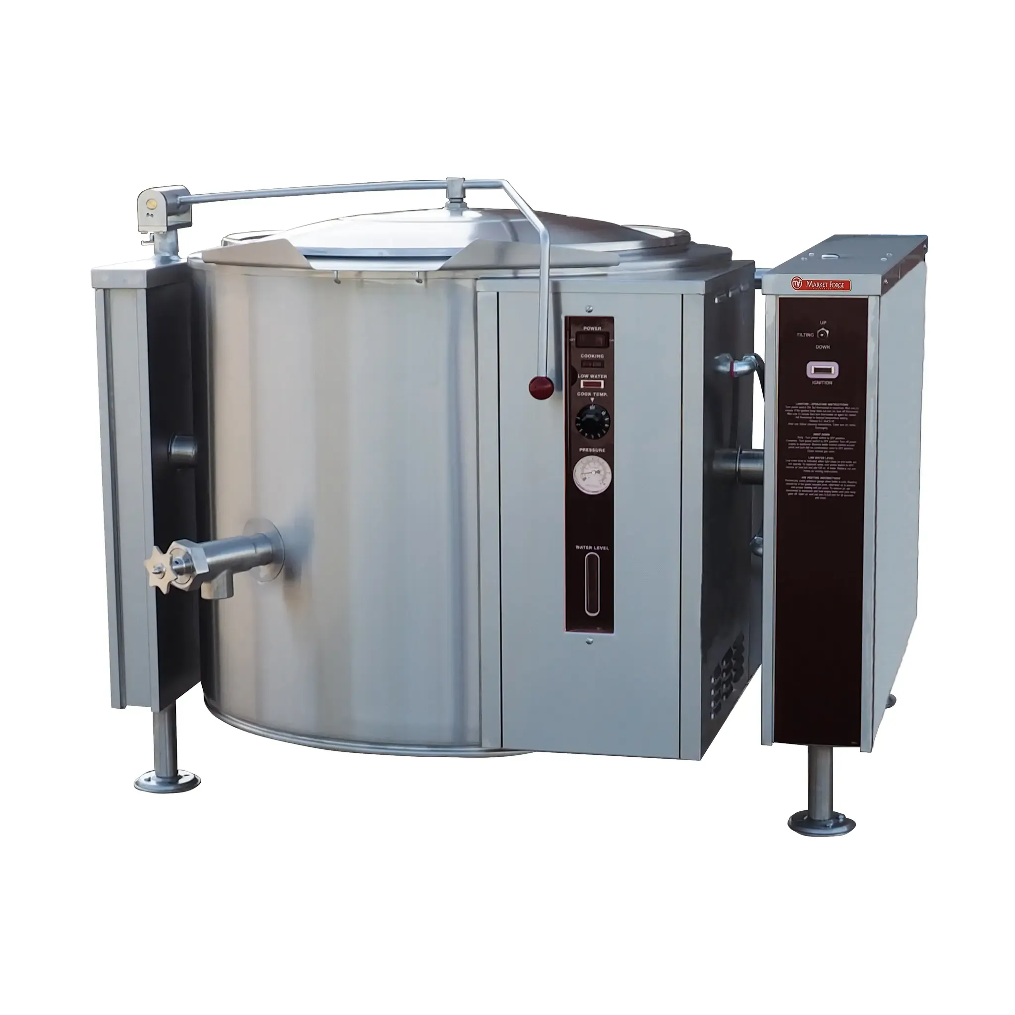 Market Forge FT-40GLS, Kettle, Gas, Tilting, 115 V, Freestanding