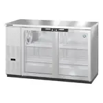Hoshizaki , BB59-G-S, Bar Refrigerator, 2 Swinging Glass Doors