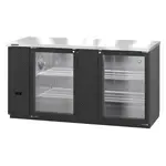 Hoshizaki , BB69-G, Bar Refrigerator, 2 Swinging Solid Doors