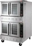 Lang Manufacturing 9Q-GCOF-AP-LP_2x, Convection Oven, Gas, 120V, Enclosed, Adjustable Legs