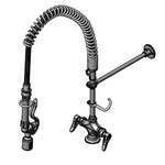 T&S Brass , B-0113-CBJX3HST, Pre-Rinse Faucet Assembly