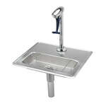 T&S Brass , B-1230, Glass Filler Station with Drain Pan