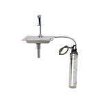 T&S Brass , B-1230-WFK, Glass Filler Station with Drain Pan