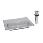 T&S Brass , B-1231, Glass Filler Station with Drain Pan